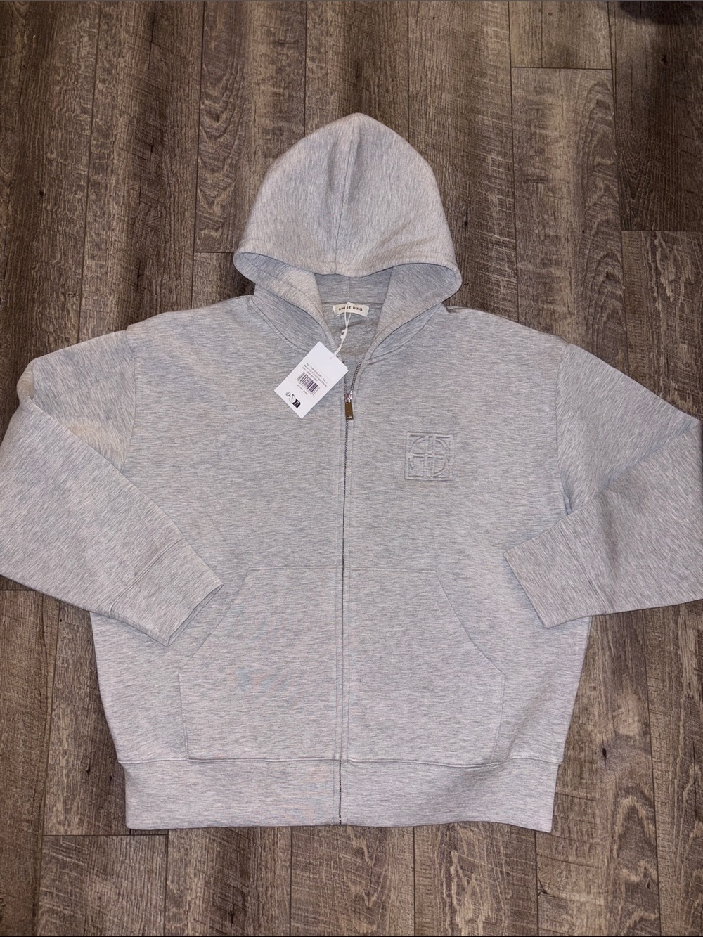 Anine Bing Bond Zip Up Hoodie Sweatshirt NWT - Picture 2 of 5